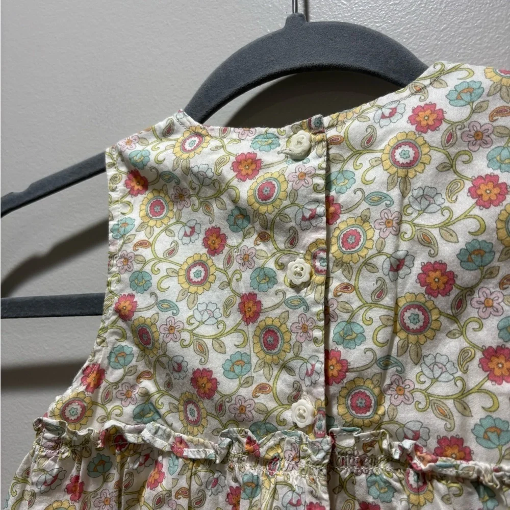 GYMBOREE • Girl’s Floral Vintage 2006 SAFARI Collection Dress Cotton Size 3T